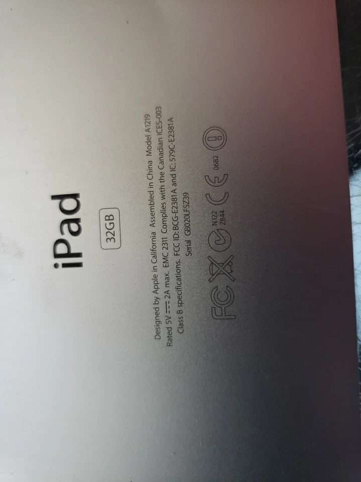 LOT 5 IPAD 2ND GEN & 1 IPAD IST GEN PASSWORD LOCKED FREE SHIP Tested Working - Image 4 of 4