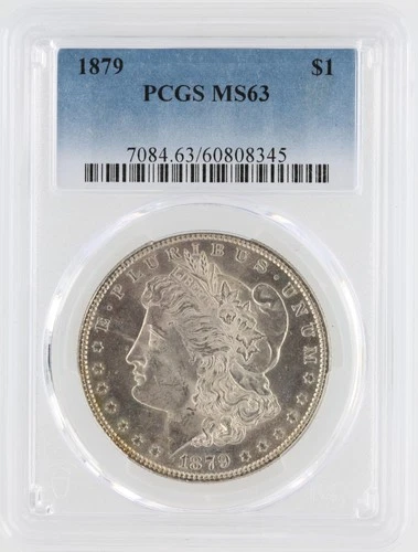1879 Morgan Silver Dollar PCGS MS63 S$1 Philadelphia Minted No Reserve