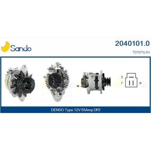 Alternateur Sando 2040101.0 pour Daihatsu Toyota et moteur Lombardini