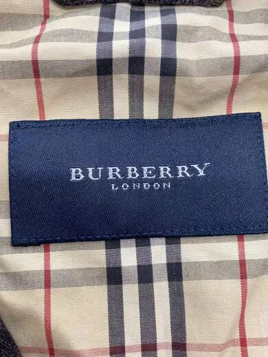 BURBERRY LONDON Jacket/ Size L/ Wool/ Brown/ Linen Blend/ BBP29-208-08 - Image 3 of 4