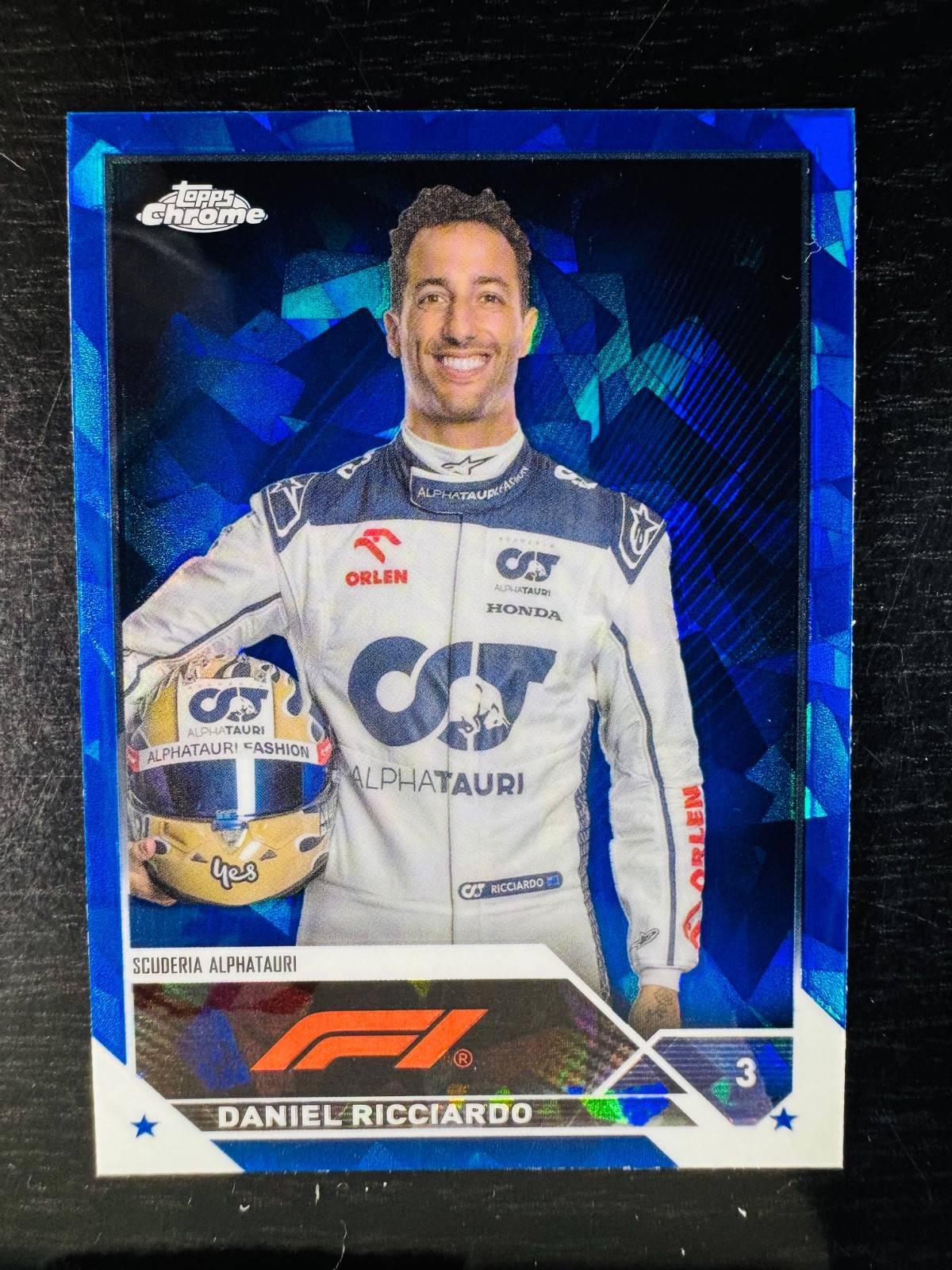 2023 Daniel Ricciardo Sapphire Topps Chrome #69 F1 Formula 1