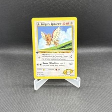Pokémon 1st Edition Lt. Surge's Spearow (83) Common Gym Heroes 083/132 LP
