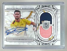 NICOLAS MEJIA 2024 Topps Royalty Tennis Regalia Relic Signatures Dual AUTO /75