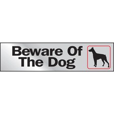 Hy-Ko  2X8 Beware Of The Dog Sign 2" x 8" 10 pcs. 