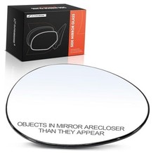 Right Passenger Side Heated Mirror Glass with Backing Plate - Compatible with