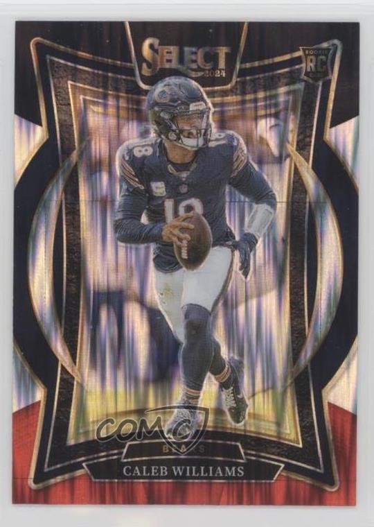 2024 Panini Select Concourse Black & Red Shock Prizm Caleb Williams #25 2l4