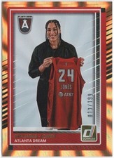 2025 Panini Donruss WNBA Orange Laser Brionna Jones Parallel Card #64 /199 Dream