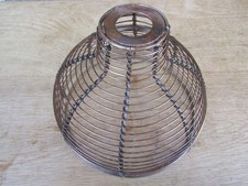 ANTIQUE COPPER Wire lampshade industrial rustic Vintage Retro Old ceiling pendan