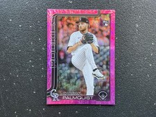 2025 Topps Update Series Rookie Pink Holo Foil Parallel Card: Carson Palmquist