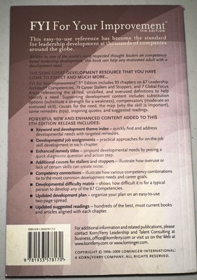 FYI for Your Improvement : A Guide for Development and FYI for Your Improvement : A Guide for Development and