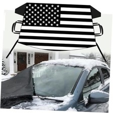 Windshield Cover for Ice and Snow 2025 American Flag Design Car Snow US Flag