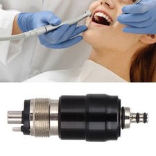 &tilde;Dental Handpiece Adapter High Speed Universal 4 Hole Quick Handpiece Change