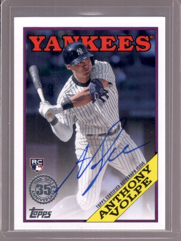 ANTHONY VOLPE 2023 Topps Update 1988 35th Anniversary RC Autograph Auto 88BAU-AV