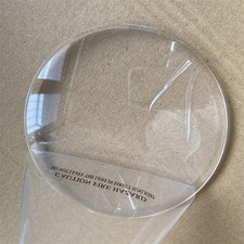 130mm 3X Plastic Double Convex Magnifier Desktop Magnifying Glass Replace Lens