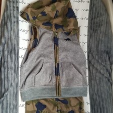 Carter's 2 Piece Baby Boys Dino Fleece Vest Set