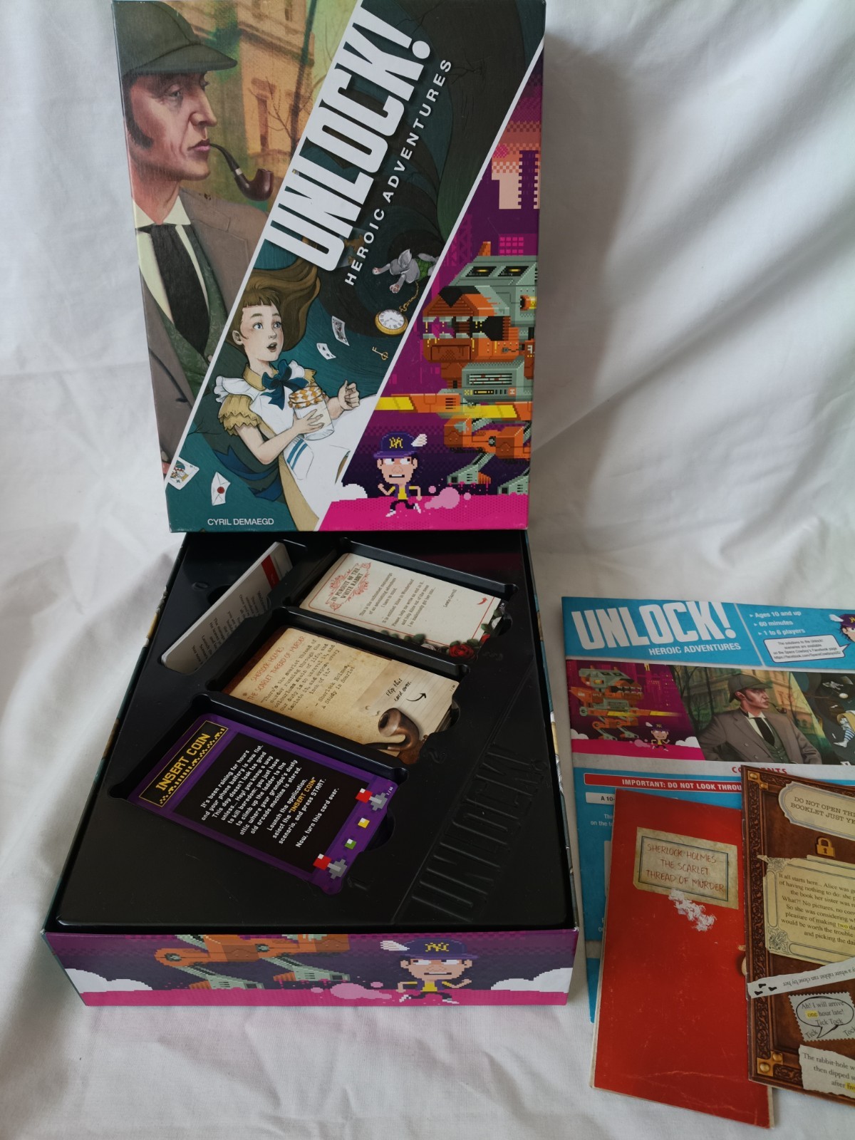 Unlock! Heroic Adventures Card Game  Complete & VGC