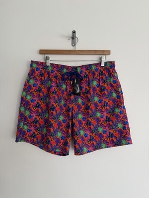 Vilebrequin Turtle Swimming Shorts Moorise Floral Multicolour 2XL *** NEW ***
