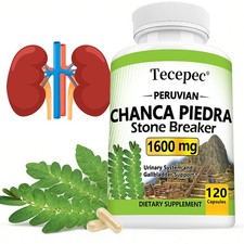 Chanca Piedra 1600 Mg 120 Capsules x 2 Bottle Peruvian Material Stone Breaker