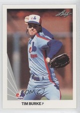 1990 Leaf Tim Burke #28 0c4