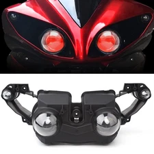 35W Red Devil Eye Headlight Assembled Headlamp Projector For Yamaha YZF R1 09-11