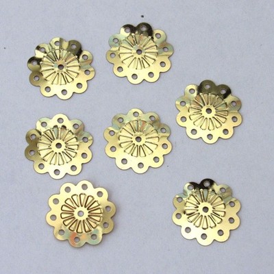 Sequins Gold Fancy Sunburst [#1] (Wheels) 20mm ~50 / ~250 (25% Off) pieces
