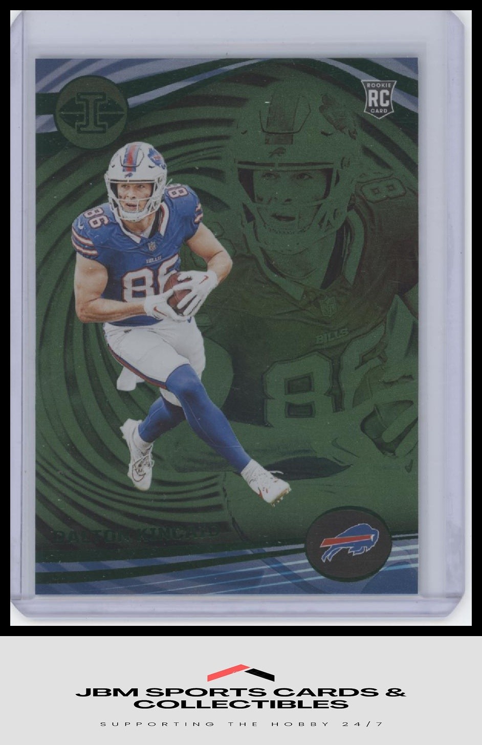 2023 Panini Illusions #13 Dalton Kincaid Emerald Trophy Collection RC