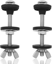 2 Pcs M6 Universal Toilet Tank to Bowl Bolts Kit - Heavy Duty Stainless Steel To
