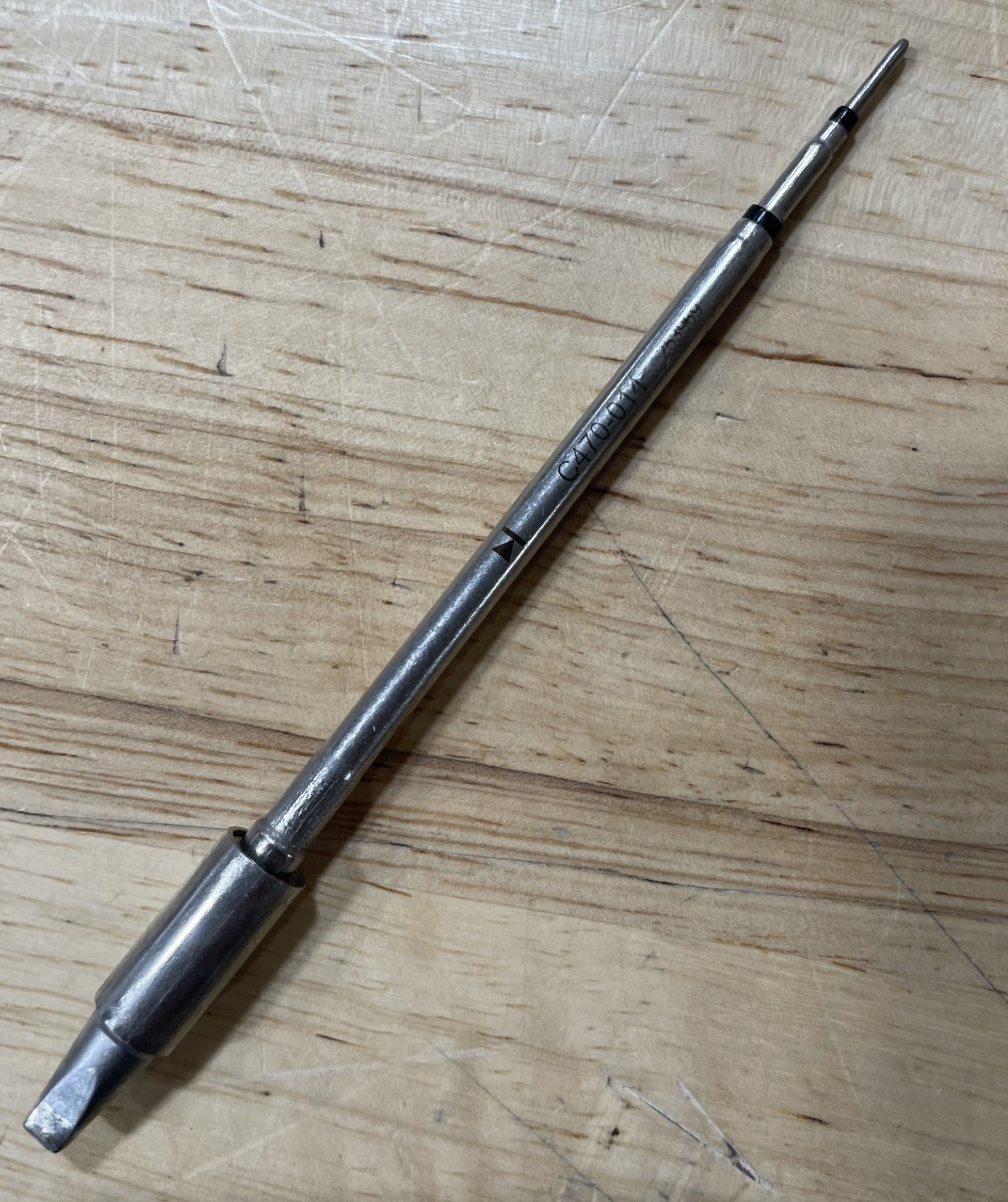 JBC C470014 Soldering Tip, Chisel, 4.0 mm x 1.3 mm, For T470 Handles