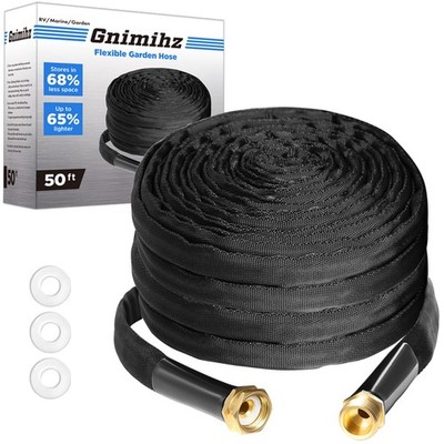 Garden Hose 50ft, Made of TPE(Not PVC), Ultra-Light & Flexible Water Hose wit...