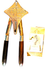Nickel plate brass lemon squeezer "LITTLE GIANT PAT MAY 3 81" San Francisco 1881