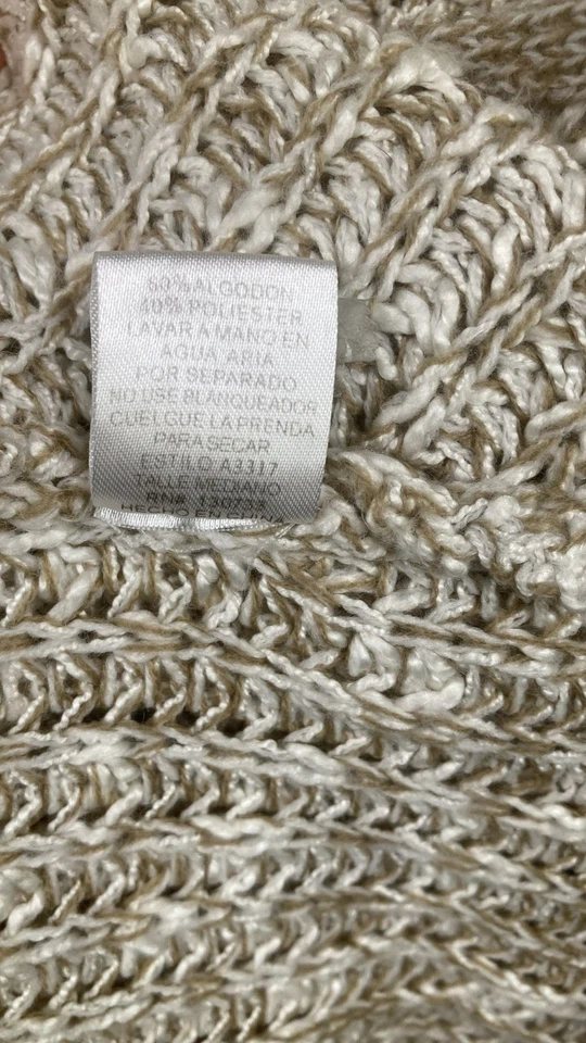 Suéter Umgee Grueso Tejido Plegable Para Mujer Talla M Rubor Taupe Fuera del Hombro Foto 4 de 4