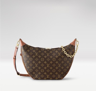 Louis Vuitton Loop Hobo Bag Brown Monogram Reverse Coated Canvas