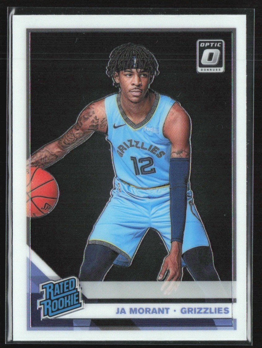 Ja Morant 2019-20 Donruss Optic Rated Rookies RC A #168 Memphis Grizzlies