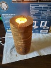 Handmade Stacked Wood Table Lamp — photo 3