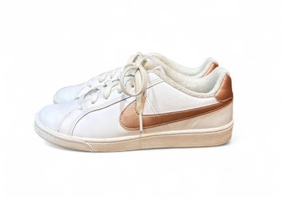 Nike Court Royale White Metallic Red Bronze Rose Gold Womens Size 8.5 749867-101