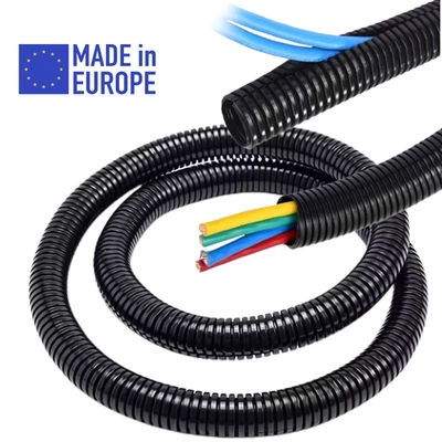 ISTA Flexibles Wellrohr für Kabelschutz–2,5,10 m * geschlitzt * ungeschlitzt *