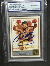 Manny Pacquiao 2011 Allen Ginter Hand Signed Auto PSA Auto 10 Boxing #262