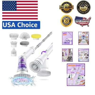 Battery-Operated Electric Spin Scrubber - Perfect for Bathroom and Tile Cleaning