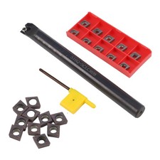 Lathe Holder Turning Tool S16Q-SCLCR09 10Pc CCMT09T304 Insert Accessory