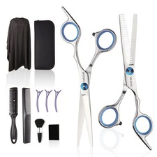 Haircut Scissors Kit, 11 Pcs Professional Set - Haircut, 11 Piece Set, Silver