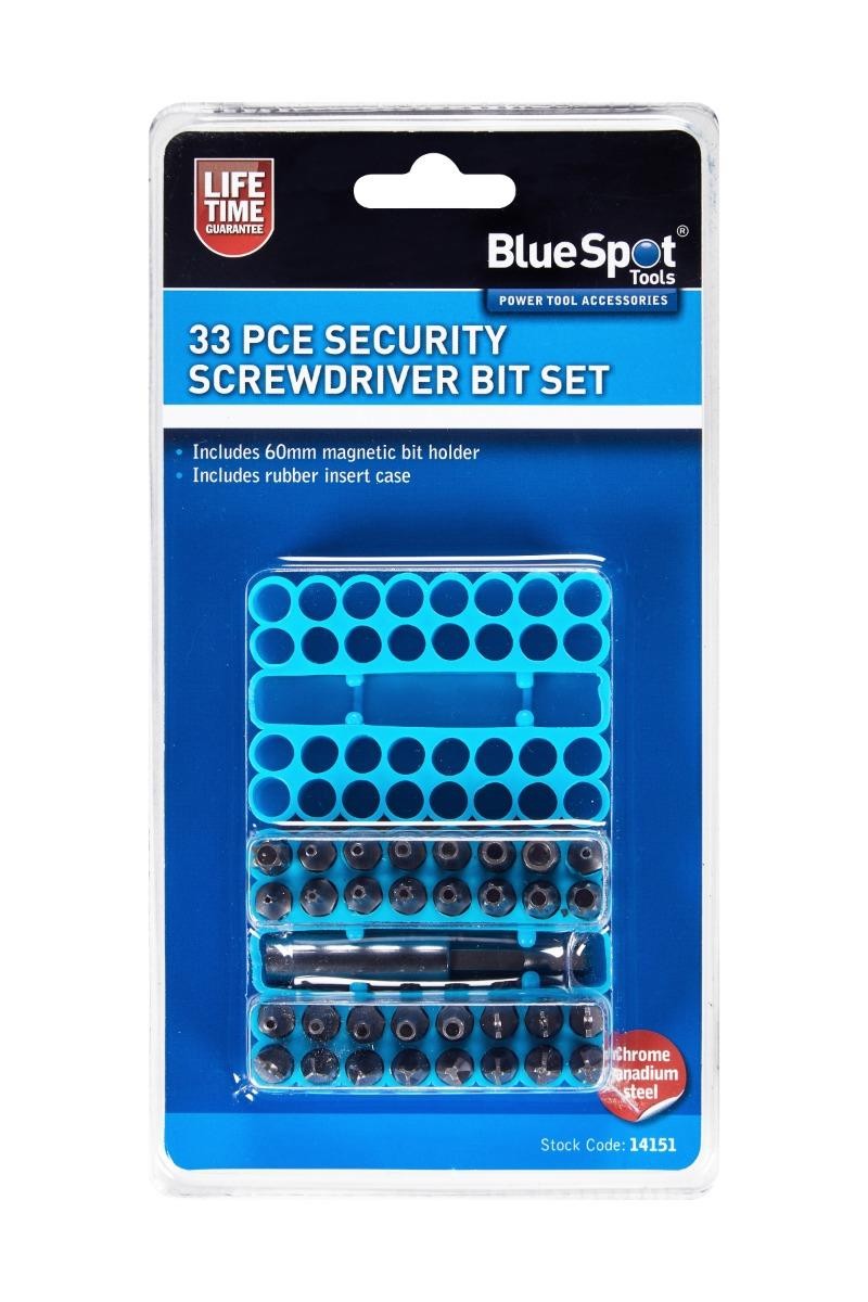 Blue Spot 14151 33 Piece Security Screwdriver Bit Set