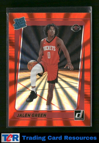 2021-22 Donruss #209 Jalen Green Holo Orange Laser