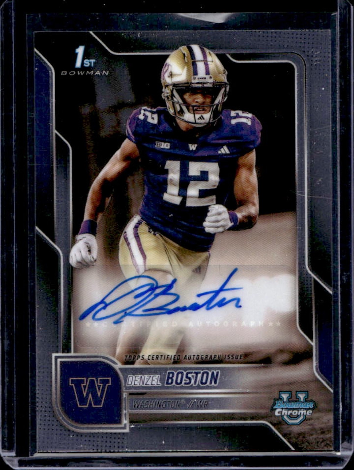 2025 Bowman Chrome University Denzel Boston Prospect Auto #BCA-DB Huskies