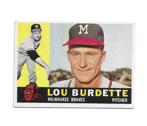 Lou Burdette #70 1960 Topps card
