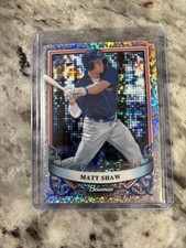 2024 Bowman Sterling Matt Shaw #BSP-29 Speckle Refractor /99 Chicago Cubs