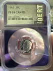 1961 PF69 Cameo Roosevelt Silver Dime Burt Purple Core