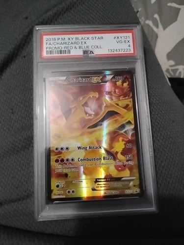 2016 XY BLACK STAR Fa  Charizard Ex PSA 4