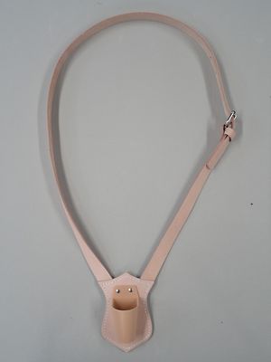 Parade Color Guard Carrying Belt Sling 1 1/8'' Russet Leather Adjustable Single
