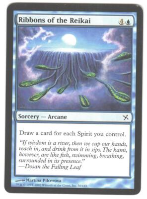 Magic_the_gathering Betrayers of Kamigawa Ribbons of the Reikai #50 MTG,LP