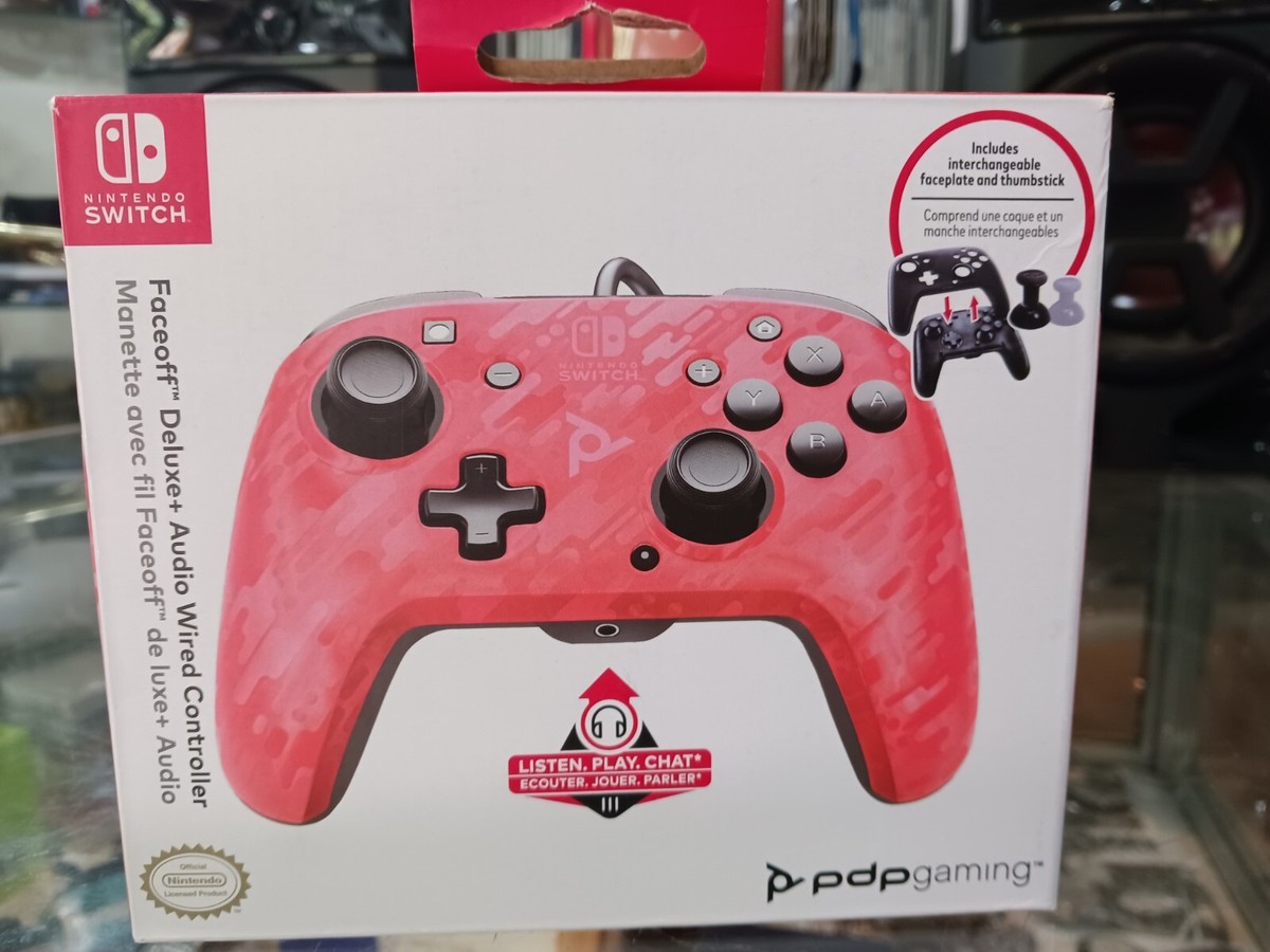 PDP FACEOFF DELUXE+ AUDIO WIRED CONTROLLER FOR NINTENDO SWITCH IN